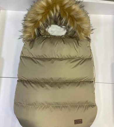 Комплект на выписку Конверт + комбинезон 62-68 (бежевый)