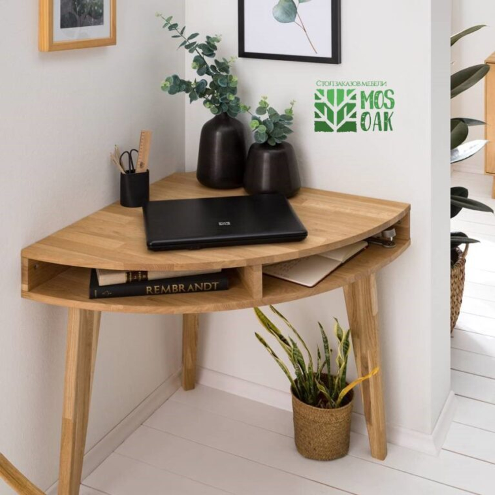 Стол угловой туалетный из массива дуба Nord