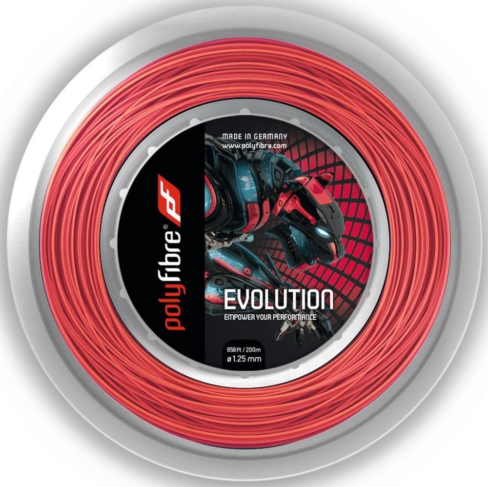 Струны теннисные Polyfibre Evolution (200 m) - red