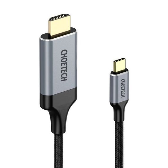 Кабель Choetech USB Type-C - HDMI Cable 1.8 м 4K 60Hz (CH0021-BK) Black / Черный