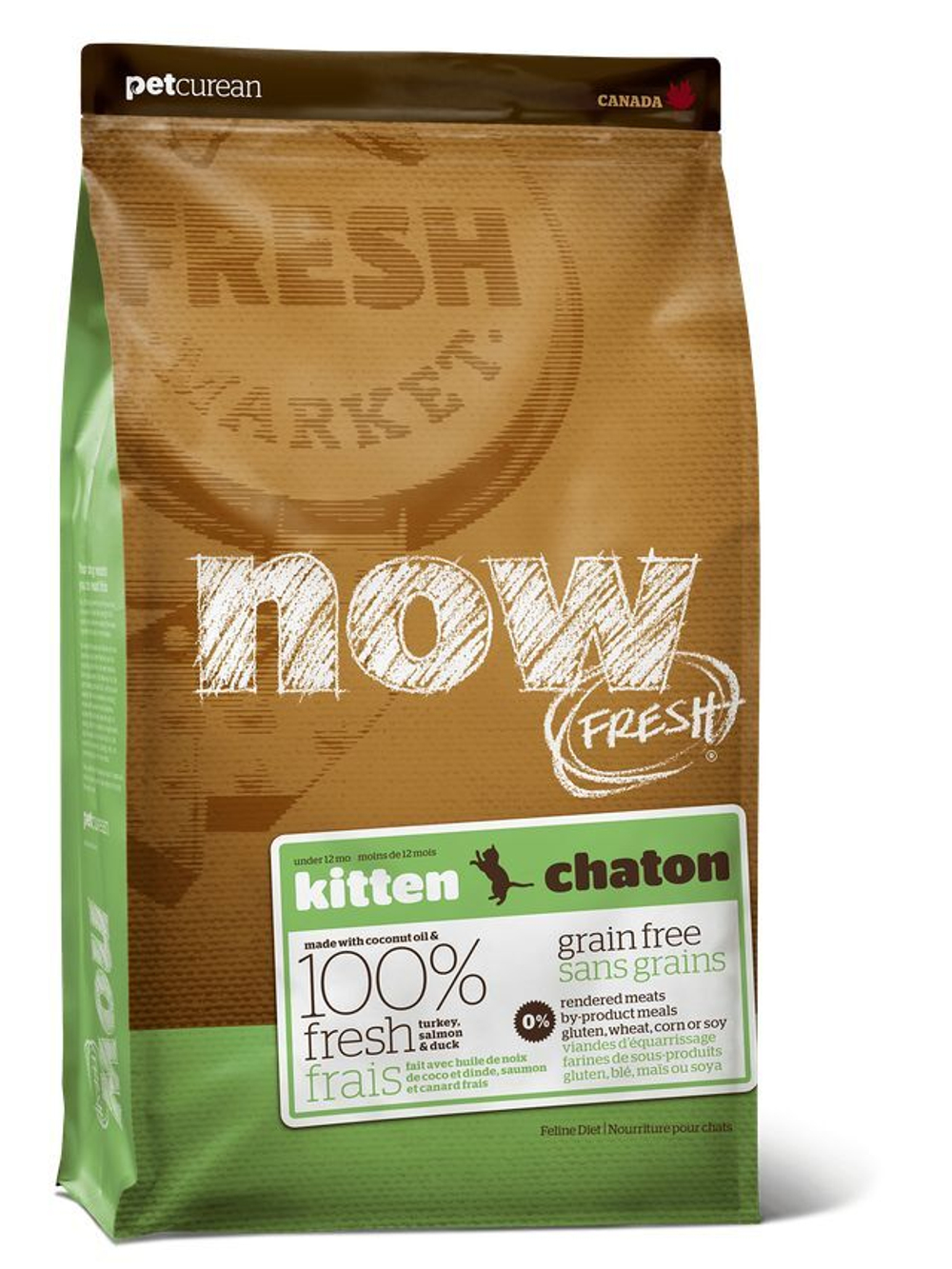 NOW FRESH  для Котят с Индейкой, Уткой и овощами (Fresh Grain Free Kitten Recipe ) 3,63 кг