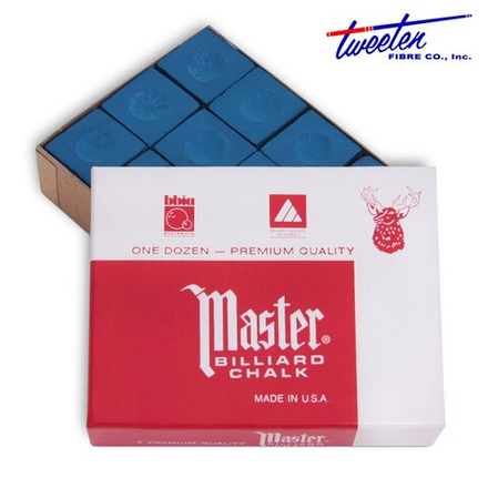 Мел бильярдный "Master" Blue 12шт.