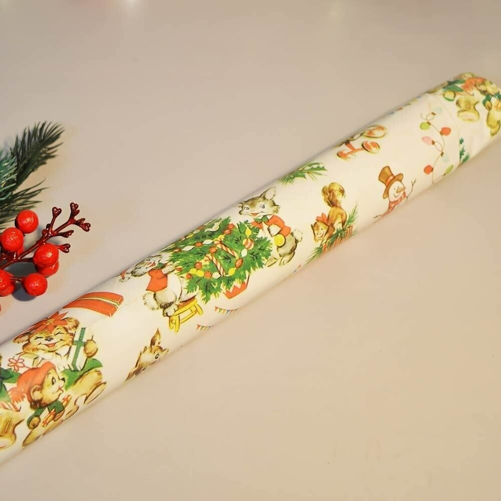 Бумага упаковочная 50*70см "Новогодний хоровод" (20 листов)