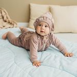 Слип на молнии с рюшей "Кокос" 3-18 м