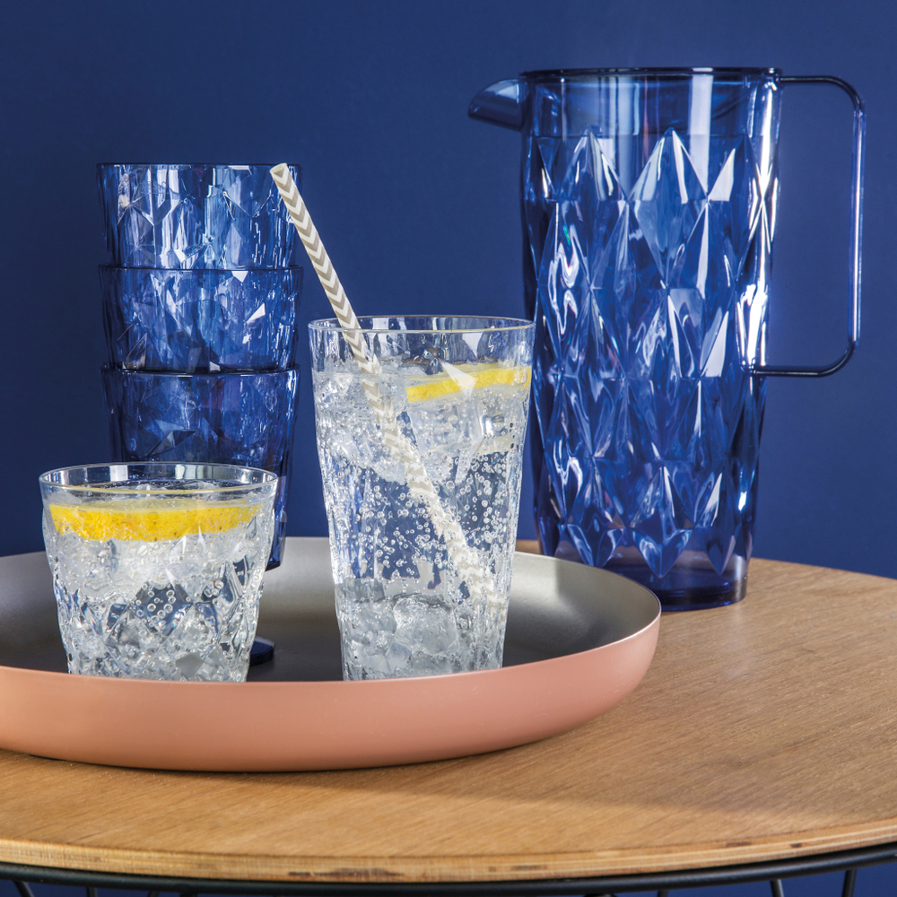 Кувшин crystal, 1,6 л, акрил, серый