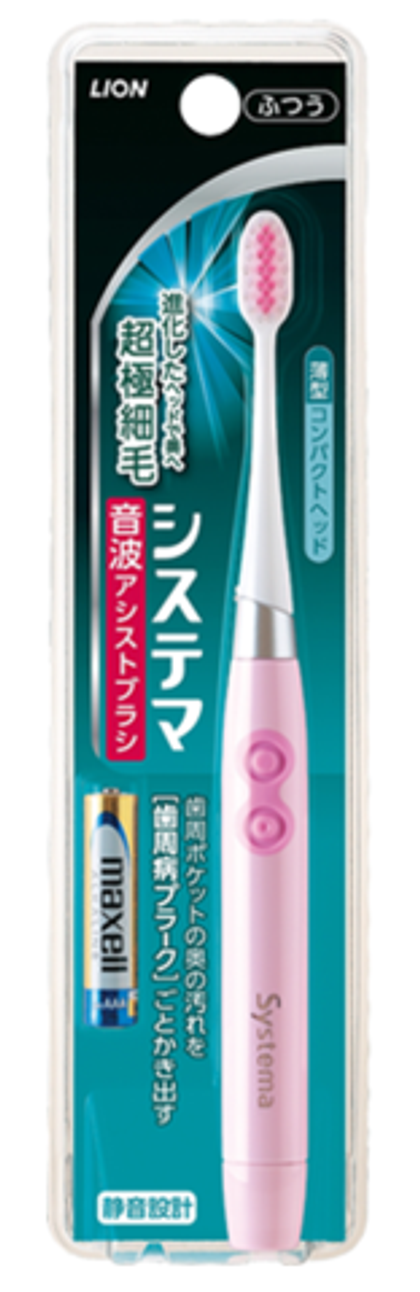 Зубная щетка электрическая Lion Япония Dentor Systema, средней жесткости, ультразвуковая