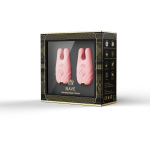 Розовые виброзажимы на соски Nave (Цвет: розовый)