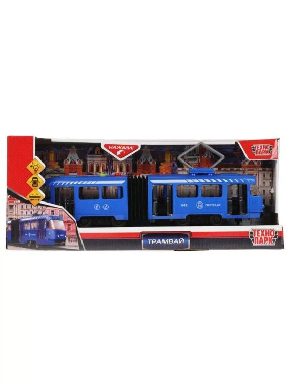 Игрушечный транспорт Трамвай звук свет 30 см