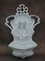 Статуэтка. Фарфор. Иисус, омовение рук панно настенное. Volkstedt. Германия