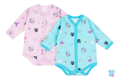 Боди на кнопках длин. рукав р.74 (017/1) зеленый