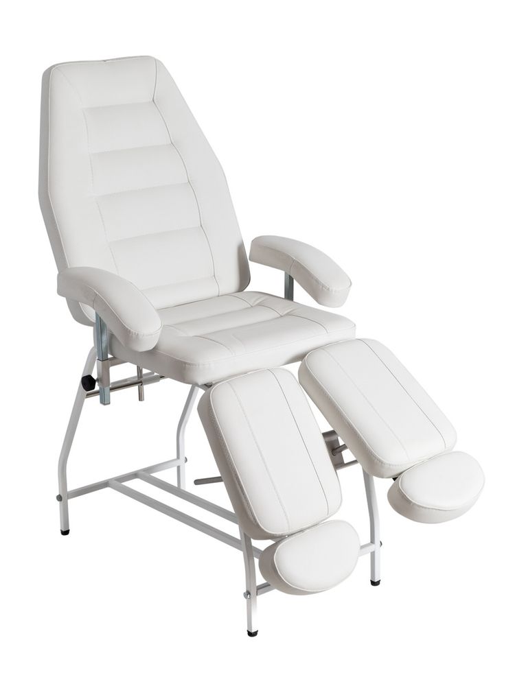 Педикюрное кресло на гидравлике (белое)