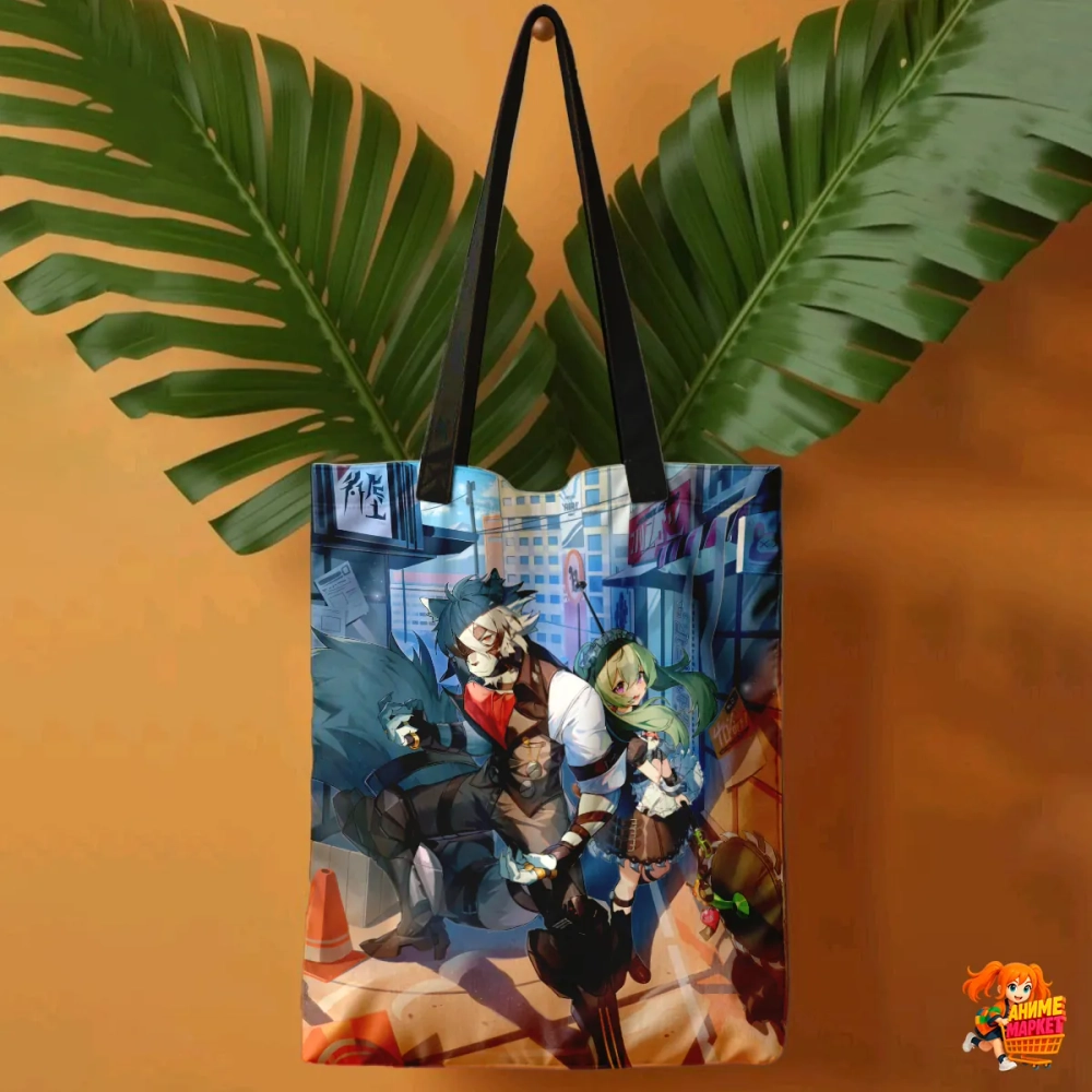 Сумка шоппер с принтом Zenless Zone Zero