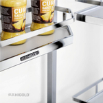 Высокий вращающийся выдвижной блок для хранения, 565x500x1825 мм, 6 уровней