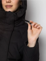 Куртка зимняя удлиненная с капюшоном