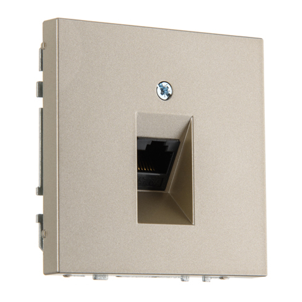 Компьютерная розетка RJ 45 LIREGUS MODERN IKL-001-01.M/СH шампань