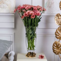 Ваза для цветов Орхидея Лайм с чашей Аура Бронза