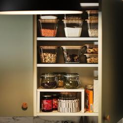 IKEA KORKEN  (ИКЕА КОРКЕН)  -  Банка с крышкой, прозрачное стекло, 0,5 л
