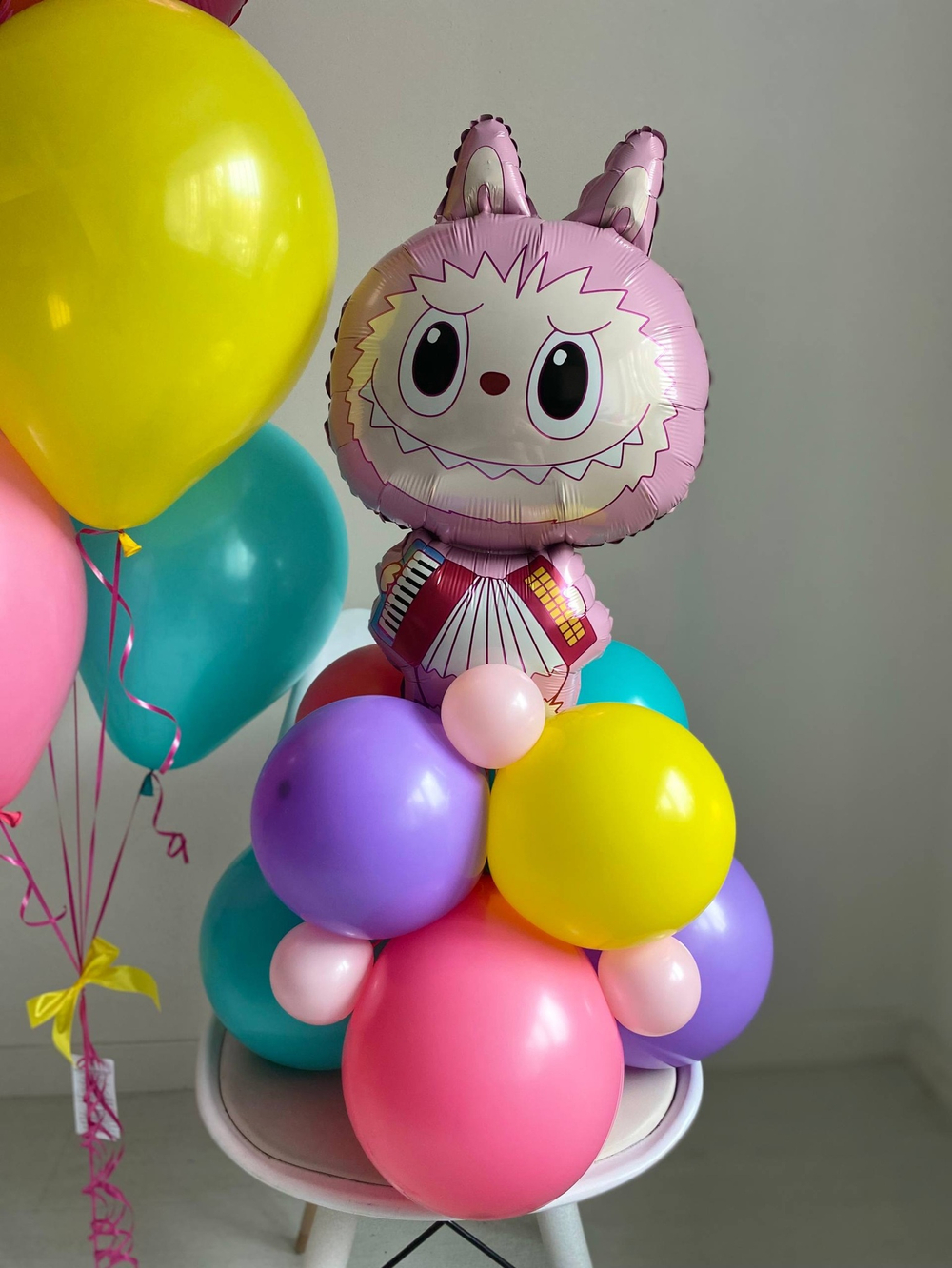 Воздушные шары яркие Лабубу №3793