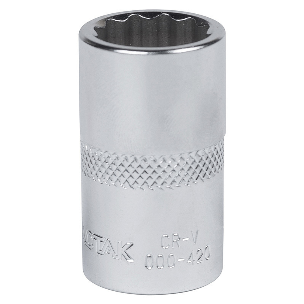 МАСТАК (000-42012) Головка торцевая стандартная двенадцатигранная 1/2", 12 мм