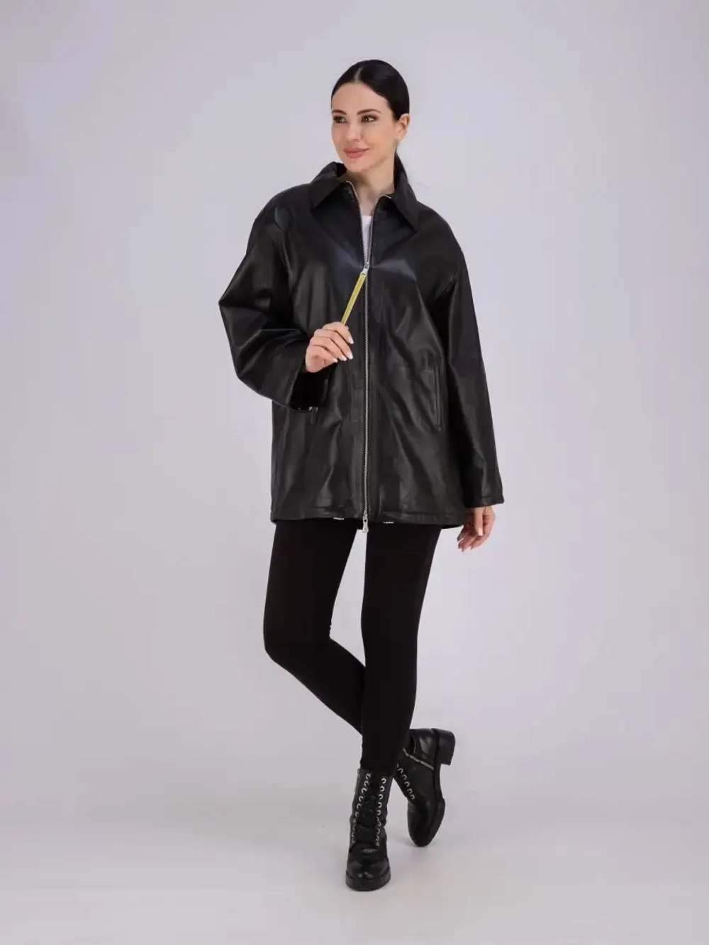Плащ женский из натуральной кожи Турция