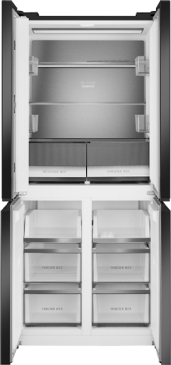 Холодильник Weissgauff WCD 450 Rock Glass NoFrost Inverter