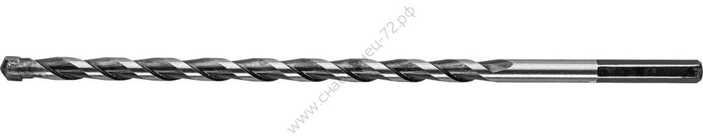 ЗУБР СУПЕР-6 6 x 200 мм сверло по бетону с шестигранным хвостовиком ПРОФЕССИОНАЛ