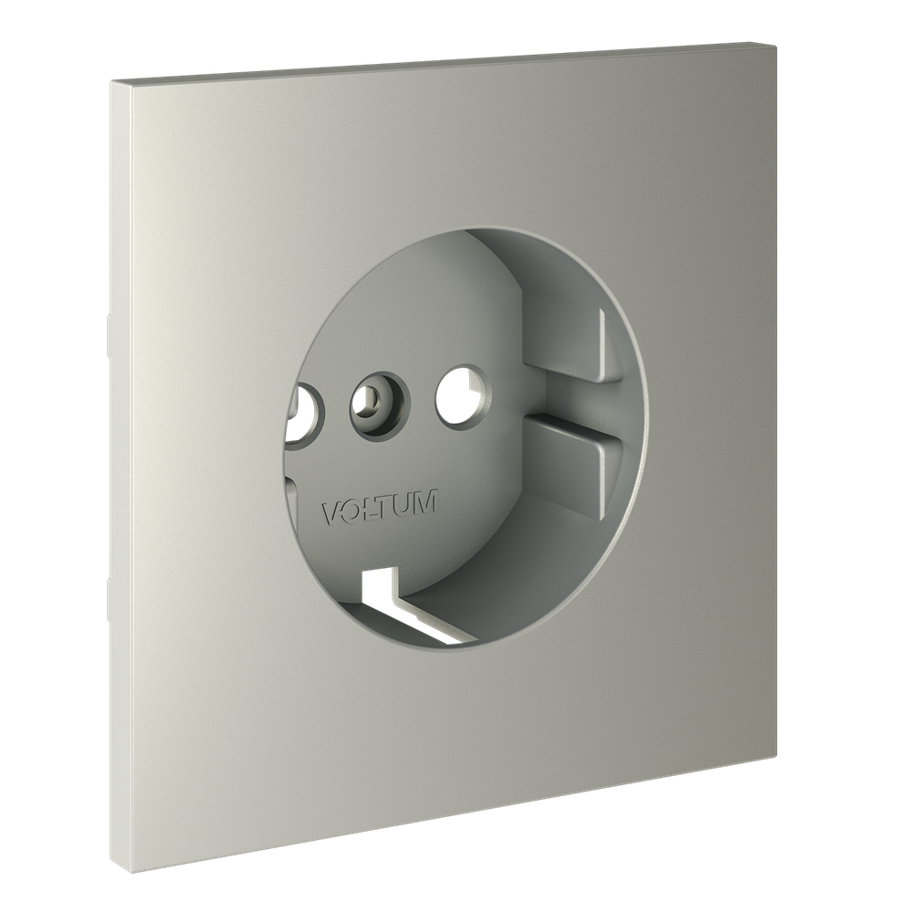 Накладка для розетки с заземлением, S70 (сталь)