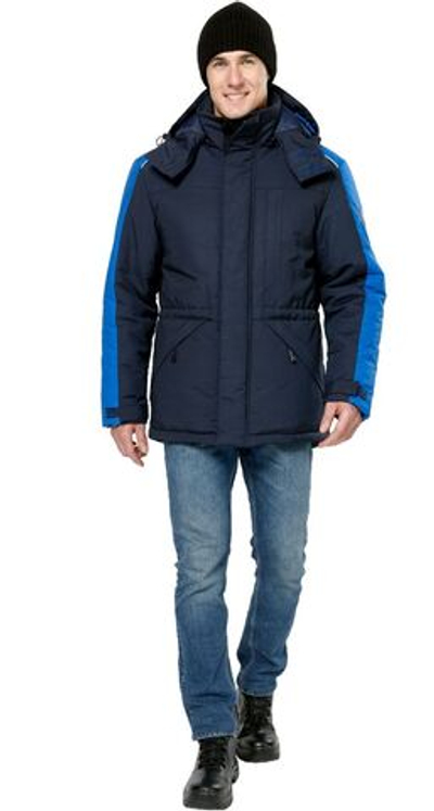 Куртка утепленная мужская "Челленджер" цв. синий-василек - ПОД ЗАКАЗ