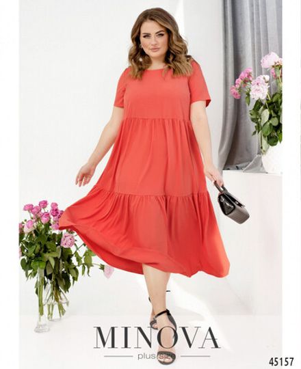 Платье 17-259-коралл Minova Фото 2