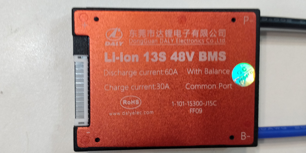 Плата контроля BMS Li-ion 13S 48V 60A