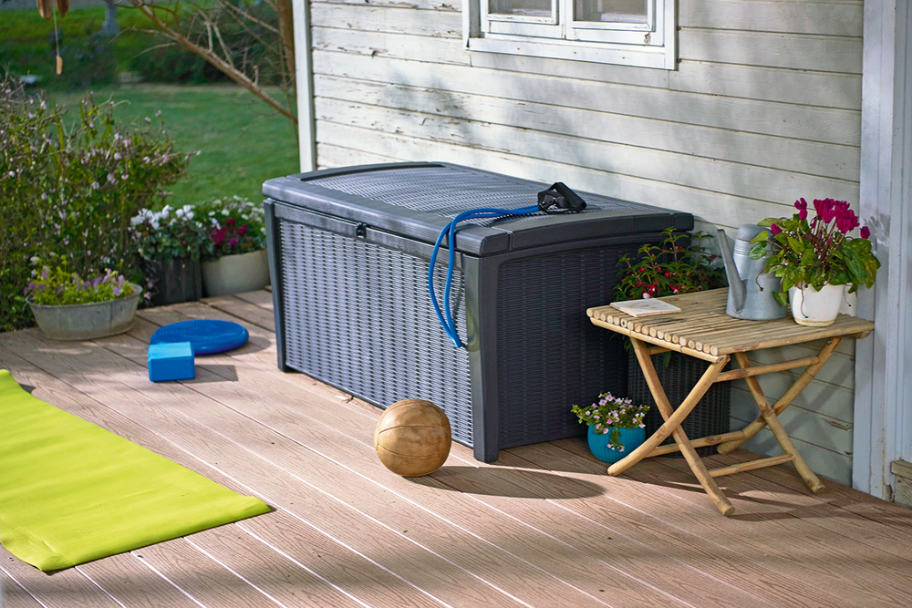 Пластиковый сундук Keter Borneo 416 л graphite