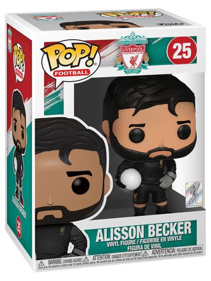 Фигурка Funko POP! Football Liverpool Alisson Becker (25) 42787 / Фигурка Фанко ПОП! в виде бразильского футболиста, Алисон Бекер