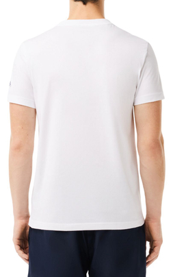 Мужская теннисная футболка Lacoste Tennis X Novak Djokovic T-Shirt & Cap Set - white
