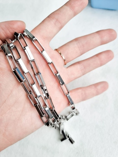 1149-р Цепь "Париж", 14*5 мм, родий