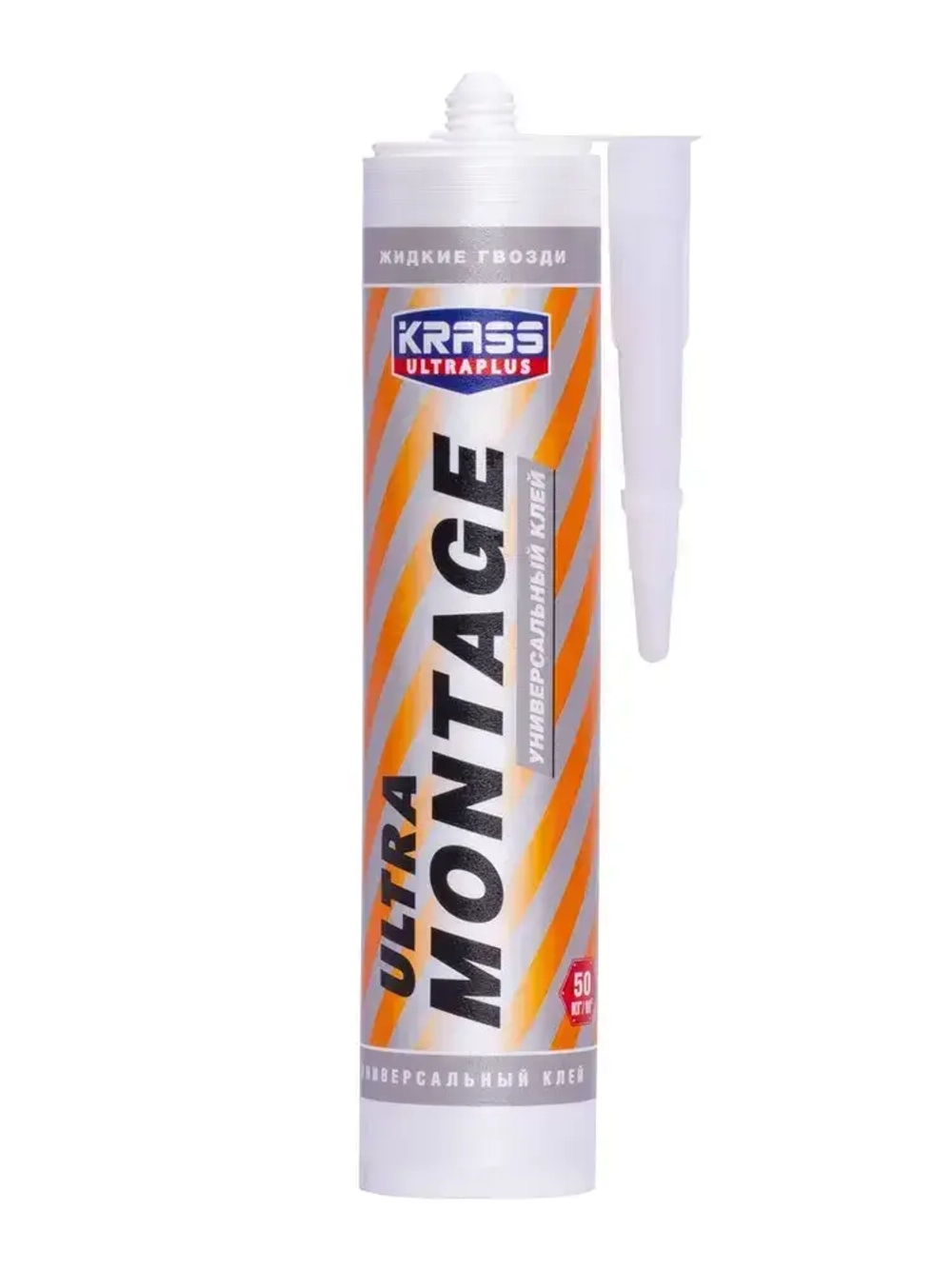 Жидкие гвозди KRASS Ultramontage Универсальный белый 260 мл клей монтажный строительный