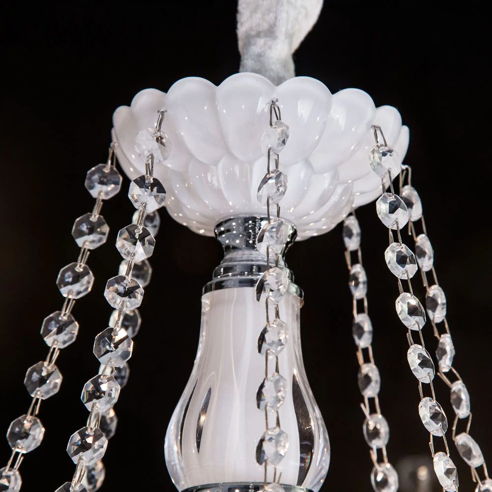 Citilux Финка CL353161 Люстра стеклянная подвесная Белая