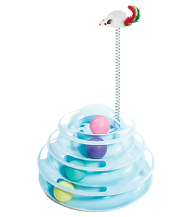 Игрушка развивающая для кошек "Пирамида", d250*160/360мм, серия Smart Toys, Triol