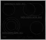 Электрическая варочная панель Hotpoint HR 6T7 X S черный