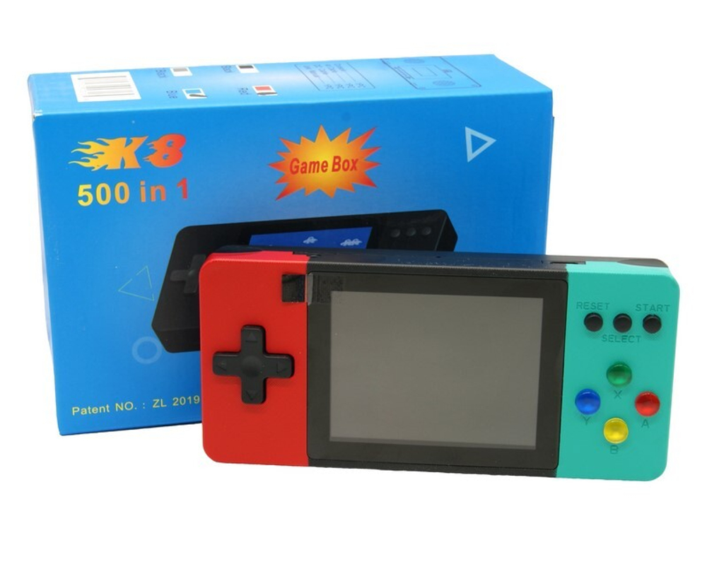 Игровая консоль Game Box K8 500 игр (красный-синий)