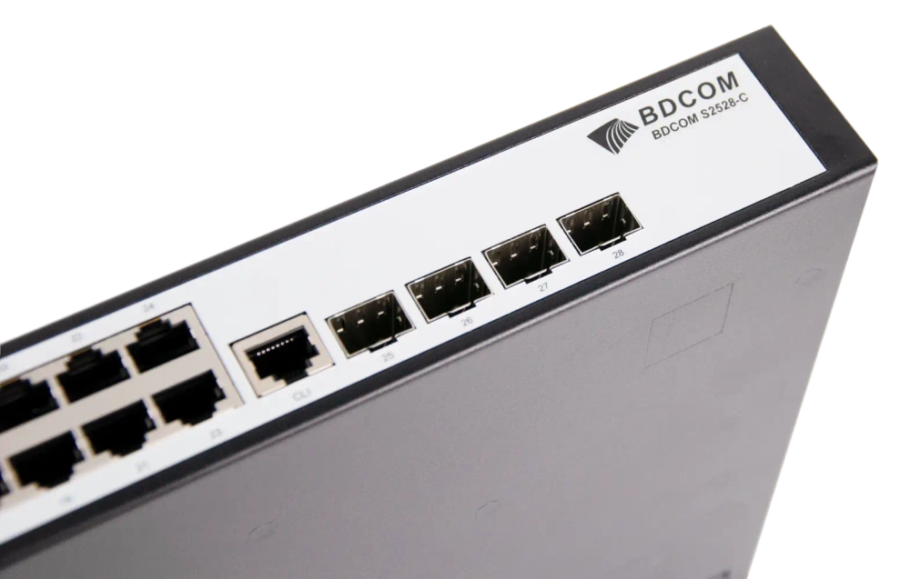 Управляемый коммутатор BDCOM S2528-C, 24 GE TX 1Гбит/с, 4 SFP 1Гбит/с, L2