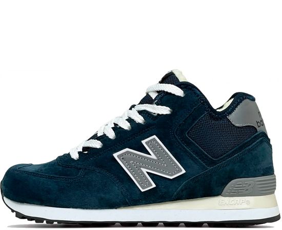 Кроссовки New Balance 574 High Blue (Reflective) с мехом
