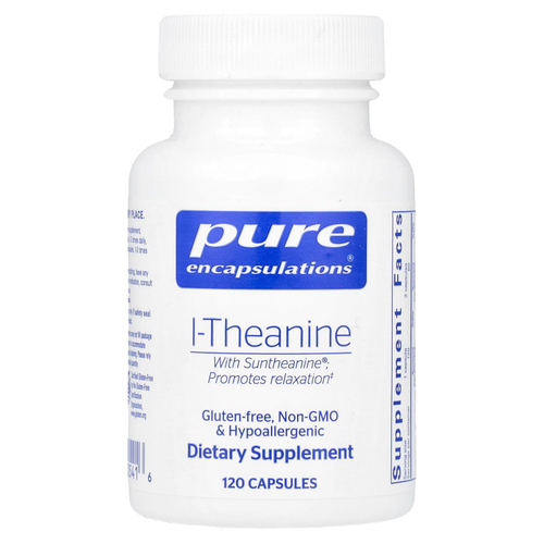 Pure Encapsulations, L-теанин, 120 капсул (200 мг на капсулу)