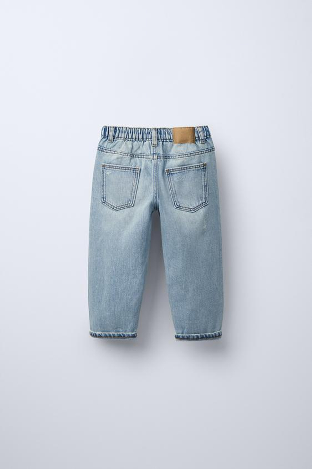 ZARA ДЖИНСЫ С НИЗКОЙ ПОСАДКОЙ, ГОЛУБОЙ