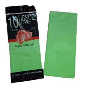 Бумага тишью Зеленая 50х66 см (10 листов)