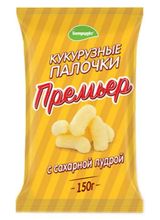 Белорусские кукурузные палочки &quot;Премьер&quot; с сахарной пудрой 150г. Белпродукт - купить с доставкой по Москве и всей России