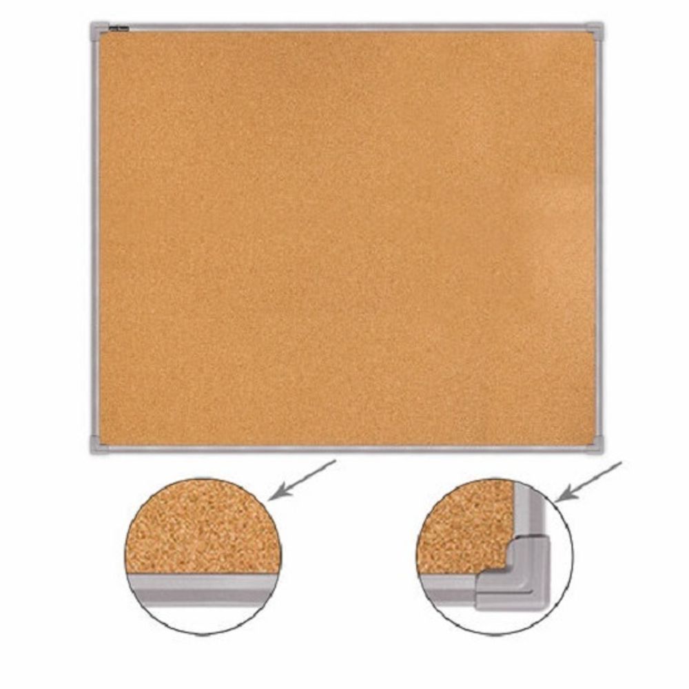 Доска пробковая 100*120, Boardsys, алюминиевая рамка