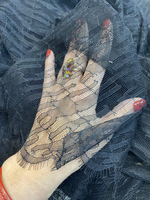 Полотно кружевное (Италия) ш-130см отрез 1,45см