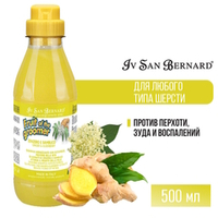 Шампунь Iv San Bernard Fruit of the Groomer Ginger&Elderbery для любого типа шерсти против раздражений и перхоти