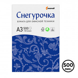 Бумага Снегурочка, А3, 80 гр/м2, 500 листов в пачке