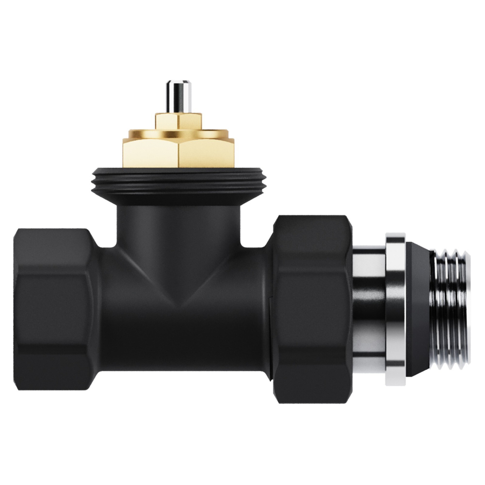 Набор термостатический прямой Royal Thermo Design 1/2quot;М30х1,5 (Черный)